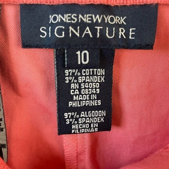 NWT Jones New York Signature Pink Pants Size 10 - Picture 4 of 7
